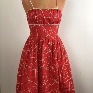 Anthropologie Girls From Savoy Red Pinup Dress 6